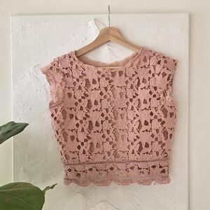 Pink Lace Top